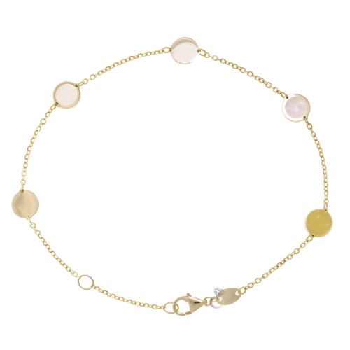 Χρυσό βραχιόλι με φίλντισι 